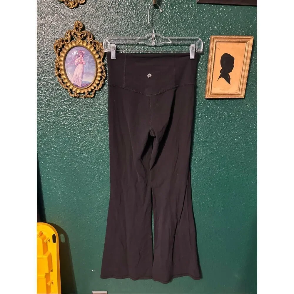 Athleta Black Elation Flare Pants Size Small
